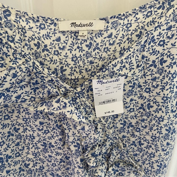 BNWT Madewell Ruffled Wrap Maxi Dress in Americana Floral - Picture 5 of 6